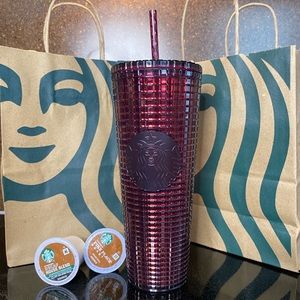 🍇 STARBUCKS 🍇  Berry Raised Grid Venti Tumbler☕️